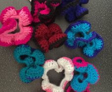 crocheted scrunchies