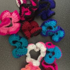 crocheted scrunchies