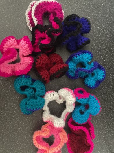 crocheted scrunchies