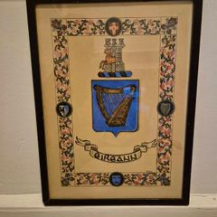 Antique Irish Framed Art Print