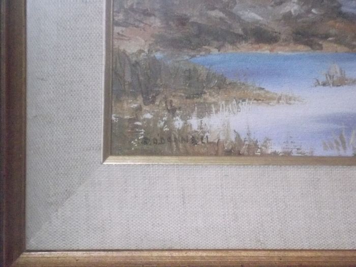 a irish oil painting on board by deirdre o donnell