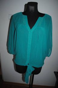 Warehouse green oversize style blouse size UK10 EU38 Postage included