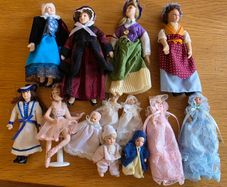 Dolls house dolls victorian style