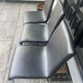 1 x Remaining Black Leather Dining Chair - Can Deliver Image 2