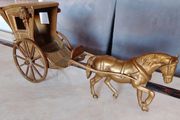 Abrass horse and carriage