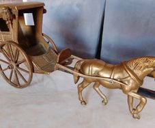 Abrass horse and carriage