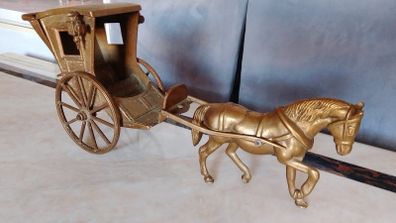 Abrass horse and carriage
