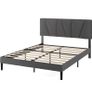 Double Bed Frame  Bed 135 x 190 cm  30cm Height  Upholstered platform bed Image 2