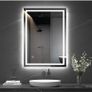 Bathroom Mirror with LED Lights, 500x700 MM Illuminated Bathroom Mirror Image 9