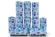 PE Printed White Perfumed Dog Poo Bags - 10 x rolls - 15 bags per roll