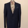Benetti 3 Piece Tailored Navy Blue wool blend Suit Image 6