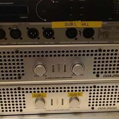 Amplifiers and processor and case