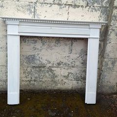 White fire surround