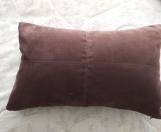 Brown Suede Cushion