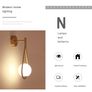 LED Wall Lamps Metal Living Room Lamp Fashion Nordic Bedside Glass Wall Lamp (2 pcs) Image 4