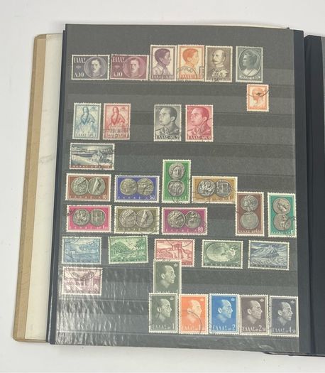 Collection: Cyprus, Greece, Italy and San Marino Stamps both mint an commemorative stamps on 41 pages