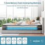 Pocket Sprung Double Mattress 4FT6 with Breathable Soft Fabric, 10 Inch Hybrid Mattress Double for Pressure & Back Pain Relief, Medium Firm Mattress in a Box 135x190x25cm Image 3