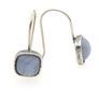 Vintage 925 Sterling Silver & Blue Agate Earrings Image 7