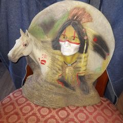 Large Criple Horse Pass Indian Sculpture by Neil J Rose