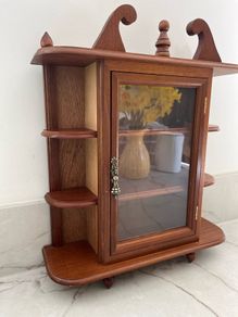 Restored Hanging or Free-Standing Display Cabinet - Up-Cycled Antique
