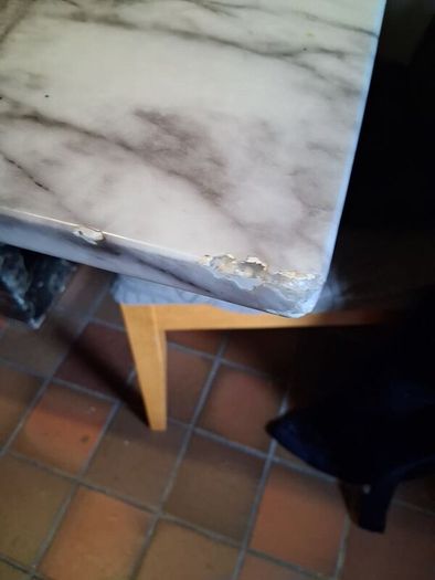 marble table and chairs