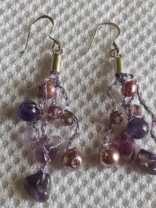 Sterling silver amethyst earrings
