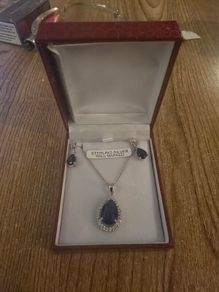 ear rings and necklaces sterling silver halll marked