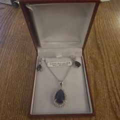 ear rings and necklaces sterling silver halll marked