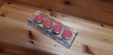 Habitat Heavy Glass Tealight Candle Holder