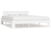 Bed Frame White Solid Pine Wood 180x200 cm 6FT Super King