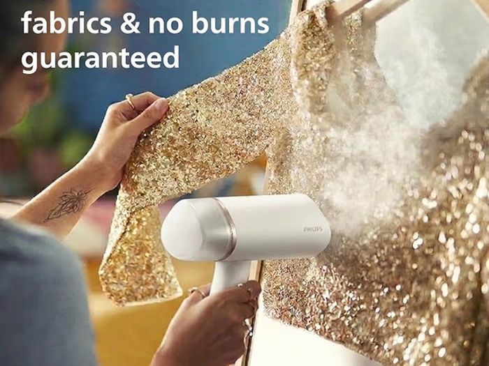 3000 Series Handheld Steamer, Compact and Foldable, 1000W Power, Up to 20g/min Steam, Ready in 30 Seconds, Safe for All Fabrics, No Ironing Board Needed