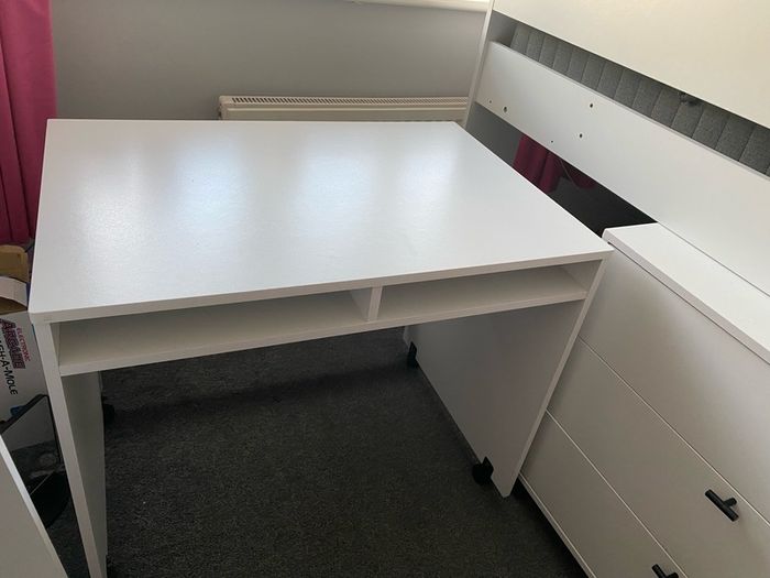Childrens High Sleeper Bed with Desk and Storage