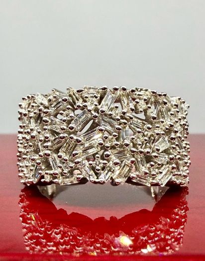 Diamond Lab-Grown Diamond Firecracker Statement Ring
