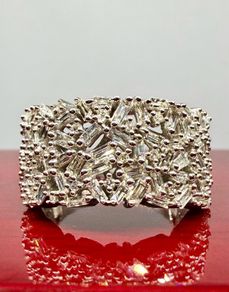 Diamond Lab-Grown Diamond Firecracker Statement Ring