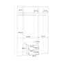 Premium 3-Door Wardrobe with Mirror & Drawers ( Delivery and assembly Free) Image 3