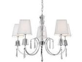 Ceiling Lights White String Shades Crystal Droplets