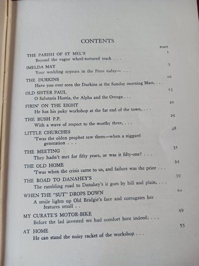 The Parish of St.Mel's & other Verse/ John O' Brien 1954