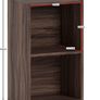 Oxford 2 Tier Cube Bookcase, Walnut Wooden Shelving Display Storage Unit Office Living Room Furniture Image 2