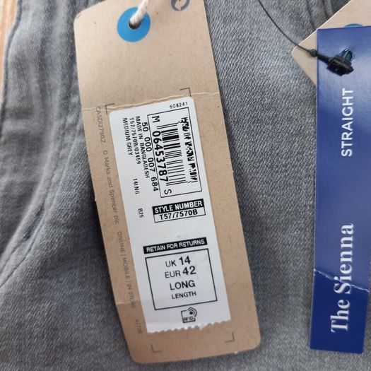 M&S Sienna Jeans Size 14 Long