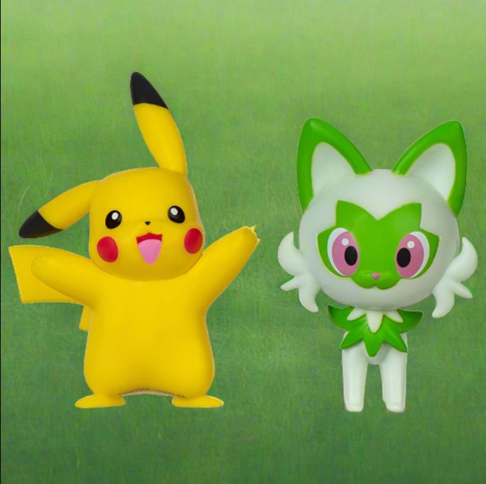 Pokemon 5cm Battle Figure 2-Pack - Sprigatito & Pikachu