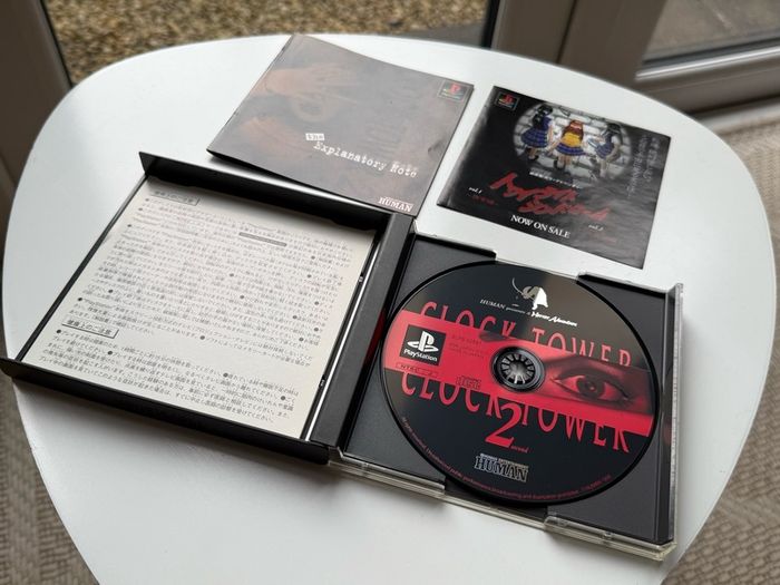 Clock Tower 2 (PS1 Japanese Import NTSC-J) - CIB w/ Manual & Promo Insert | Human Entertainment