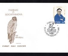 1983 Ireland Centenaries Birth of Padraig O'Siochfhradha (writer of An Seabhac ) Commemorative Stamp by Cork Coin Products Ltd First Day Cover (FDC)