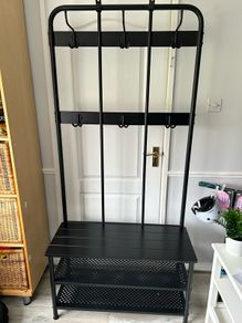 ikea coat rack and bench