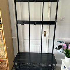 ikea coat rack and bench