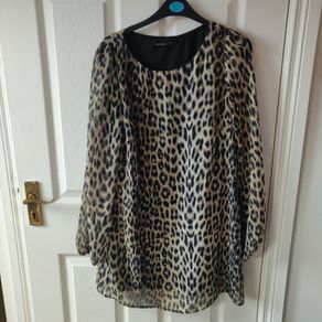 Animal Print Dress, size 10, as new