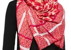 marc jacobs pink flower scarf