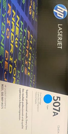 HP laser jet 507a