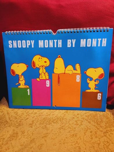 Snoopy 1986 Vintage Charlie Brown Peanuts date book Rare