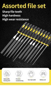 Files Set Mini Rasp Woodworking Sanding Shaping Small Steel File Needle Metal Hard Wood Cork Polishing Carving Tools For Hand