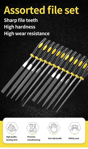 Files Set Mini Rasp Woodworking Sanding Shaping Small Steel File Needle Metal Hard Wood Cork Polishing Carving Tools For Hand